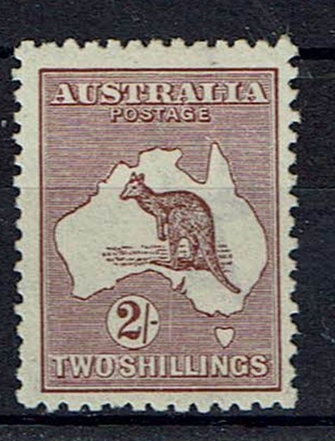 Image of Australia SG 74var LMM British Commonwealth Stamp
